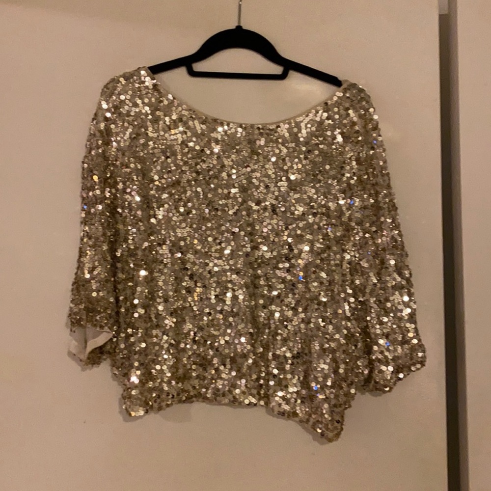 vince sequin top